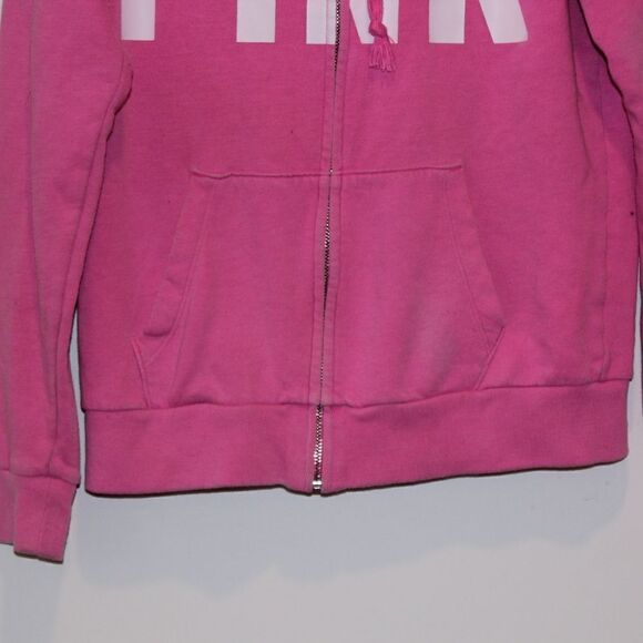 PINK by Victoria Secret Pink Full Zip Hoodie fleece  women Small - Picture 5 of 6